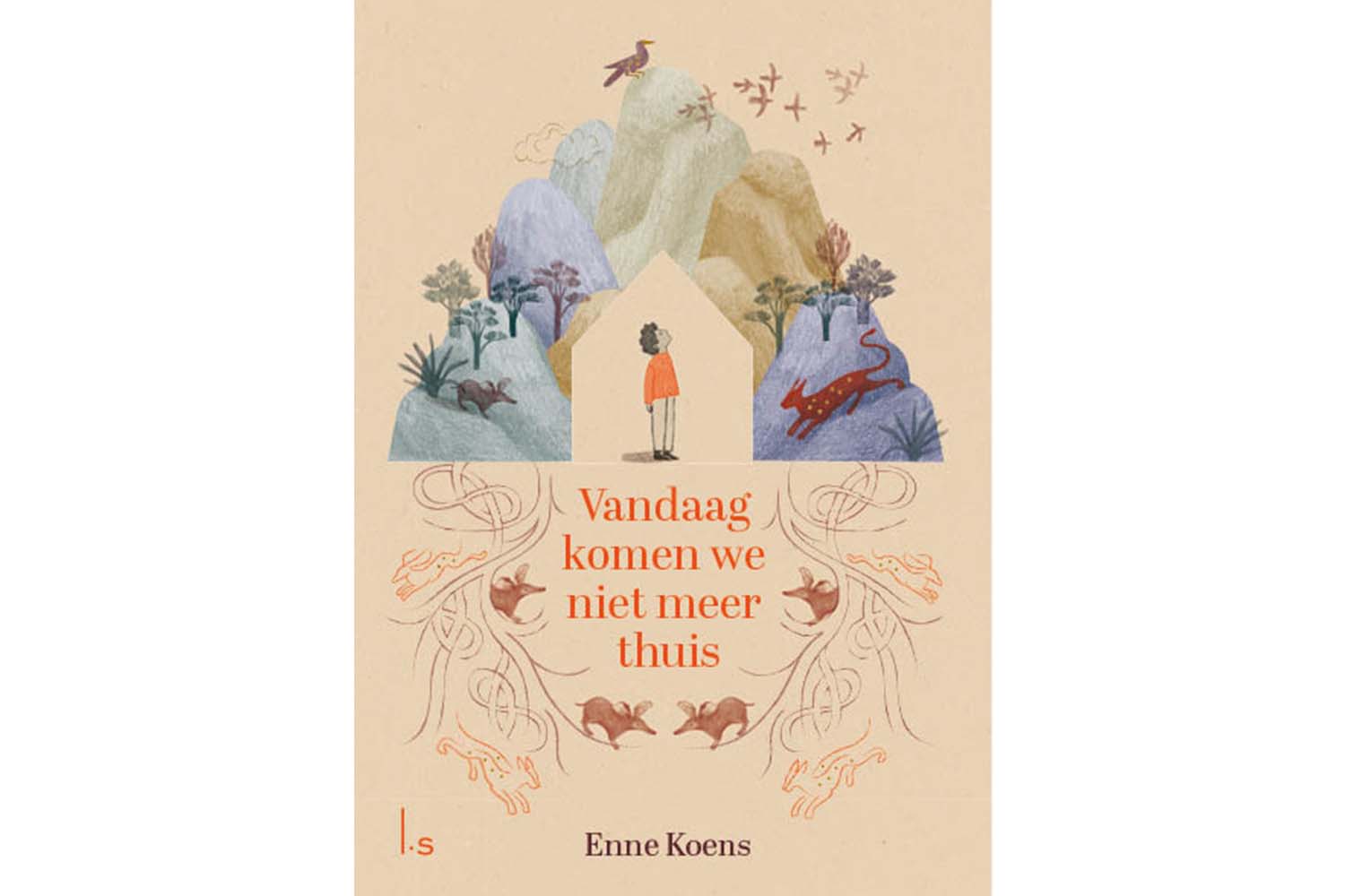 Boekcover Vandaag komen we niet meer thuis, Kinderboekenfeest 2025, Kunst Centraal
