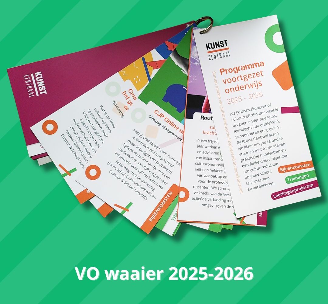 VO-waaier, aanbod 2025-2026 - trainingen, bijeenkomsten, leerlingprogramma's en meerjarige ondersteuning