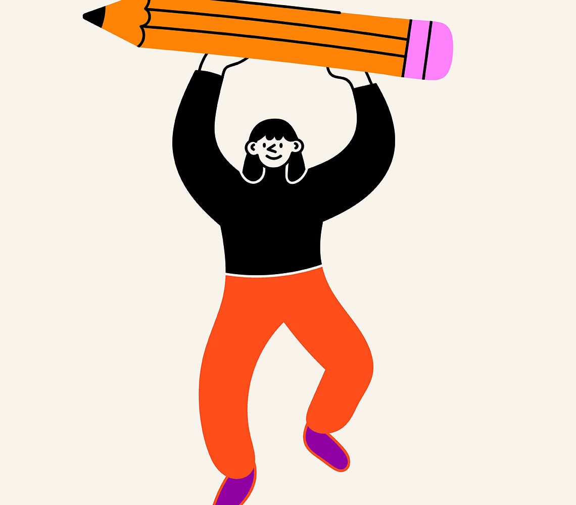 Bijeenkomst nieuwe CC-leden, figuurtje met oranje broek